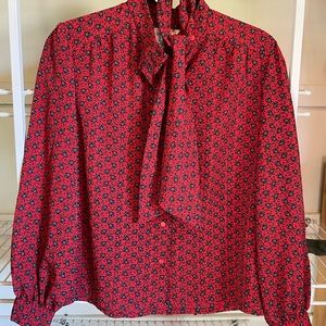 Vintage Pendleton floral button up blouse